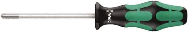 Wera - 4" Blade Length Tri-Point Screwdriver - 8" OAL - Apex Tool & Supply