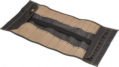 CLC - 32 Pocket Black & Brown Polyester Tool Roll - 28" Wide x 1" Deep x 14" High - Apex Tool & Supply