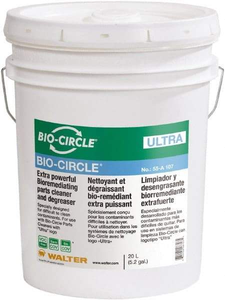 Bio-Circle - 5.3 Gal Bucket Parts Washer Fluid - Water-Based - Apex Tool & Supply