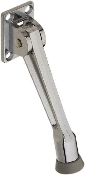 National Mfg. - 5" Projection Kickdown Door Stop - Screw Mount, Chrome Finish - Apex Tool & Supply