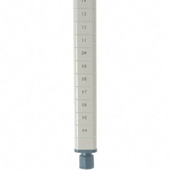 Metro - 27" High, Open Shelving Post - Steel with Epoxy Coating, Use with Metro Max Q Shelves - Apex Tool & Supply