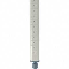 Metro - 54" High, Open Shelving Post - Steel with Epoxy Coating, Use with Metro Max Q Shelves - Apex Tool & Supply