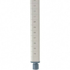 Metro - 63" High, Open Shelving Post - Steel with Epoxy Coating, Use with Metro Max Q Shelves - Apex Tool & Supply