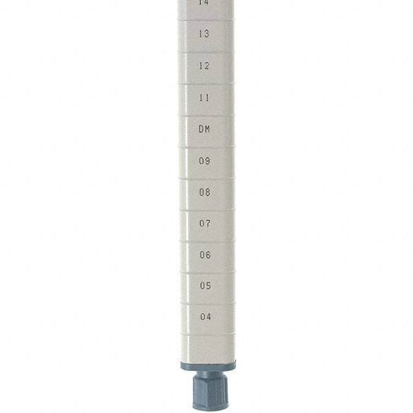 Metro - 74" High, Open Shelving Post - Steel with Epoxy Coating, Use with Metro Max Q Shelves - Apex Tool & Supply