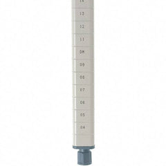 Metro - 74" High, Open Shelving Post - Steel with Epoxy Coating, Use with Metro Max Q Shelves - Apex Tool & Supply