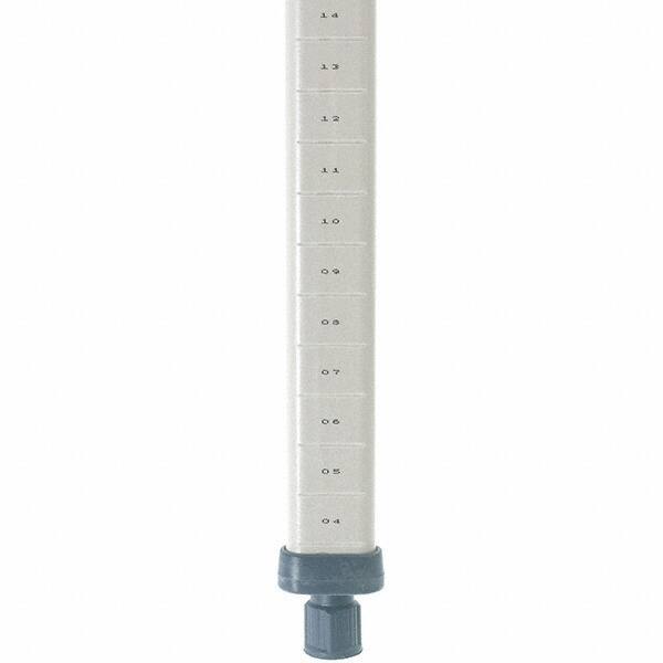 Metro - 63" High, Open Shelving Post - Polymer, Use with Metro Max I Shelving - Apex Tool & Supply