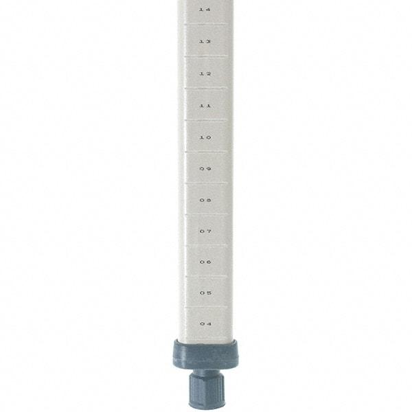 Metro - 74" High, Open Shelving Post - Polymer, Use with Metro Max I Shelving - Apex Tool & Supply