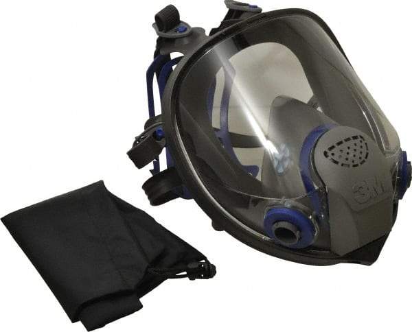 3M - Series FF-400, Size M Full Face Respirator - 6-Point Suspension, Bayonet Connection - Apex Tool & Supply