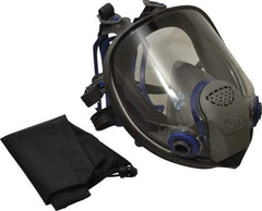 3M - Series FF-400, Size M Full Face Respirator - 6-Point Suspension, Bayonet Connection - Apex Tool & Supply