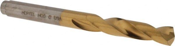 Hertel - 0.242" 135° Spiral Flute Cobalt Screw Machine Drill Bit - Apex Tool & Supply