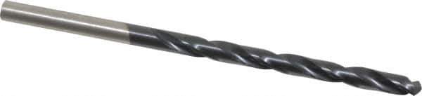 Hertel - 5/32" 135° High Speed Steel Jobber Drill - TiAlN Finish, Right Hand Cut, Spiral Flute, Straight Shank, 3-1/8" OAL, Split Point - Apex Tool & Supply