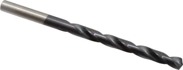 Hertel - 15/64" 135° High Speed Steel Jobber Drill - TiAlN Finish, Right Hand Cut, Spiral Flute, Straight Shank, 3-7/8" OAL, Split Point - Apex Tool & Supply