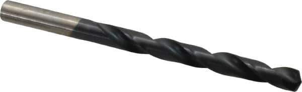 Hertel - 21/64" 135° High Speed Steel Jobber Drill - TiAlN Finish, Right Hand Cut, Spiral Flute, Straight Shank, 4-5/8" OAL, Split Point - Apex Tool & Supply