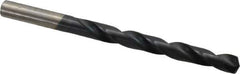 Hertel - 21/64" 135° High Speed Steel Jobber Drill - TiAlN Finish, Right Hand Cut, Spiral Flute, Straight Shank, 4-5/8" OAL, Split Point - Apex Tool & Supply