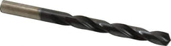 Hertel - Letter Z 135° High Speed Steel Jobber Drill - TiAlN Finish, Right Hand Cut, Spiral Flute, Straight Shank, 5-1/4" OAL, Split Point - Apex Tool & Supply