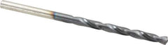 Hertel - #25 135° High Speed Steel Jobber Drill - TiAlN Finish, Right Hand Cut, Spiral Flute, Straight Shank, 3" OAL, Split Point - Apex Tool & Supply