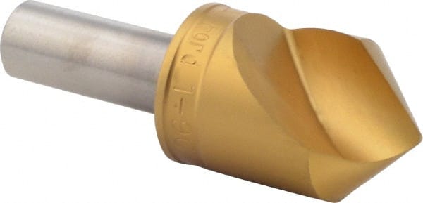 M.A. Ford - 1" Head Diam, 1/2" Shank Diam, 1 Flute 90° High Speed Steel Countersink - Apex Tool & Supply