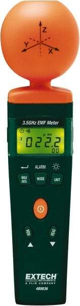 Extech - 3-1/2 Ghz Max, LCD Display, RF and EMF Meter - 9V Power Supply - Apex Tool & Supply