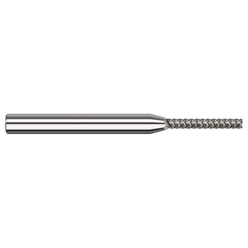 Variable Helix End Mills for Aluminum Alloys - Finishers - 0.0930″ (3/32″) Cutter Diameter × 0.2790″ Length of Cut Carbide Square End Mill Finisher for Aluminum Alloys, 5 Flutes - Exact Industrial Supply