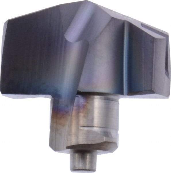 Iscar - Series ICM, 15.39mm Diam Grade IC908 140° Replaceable Drill Tip - Carbide, TiAlN Finish, 15 Seat Size - Apex Tool & Supply