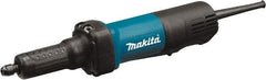 Makita - 1/4" Collet, 25,000 RPM, Inline Handle Electric Die Grinder - 120 Volts, 3.5 Amps, 8.2' Cord - Apex Tool & Supply