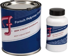 Forsch Polymer Corp - 1 Lb Kit Tan Polyurethane Castable Rubber - 100°F Max Operating Temp, 30 min Tack Free Dry Time, 24 hr Full Cure Time, Series URS 5180 - Apex Tool & Supply