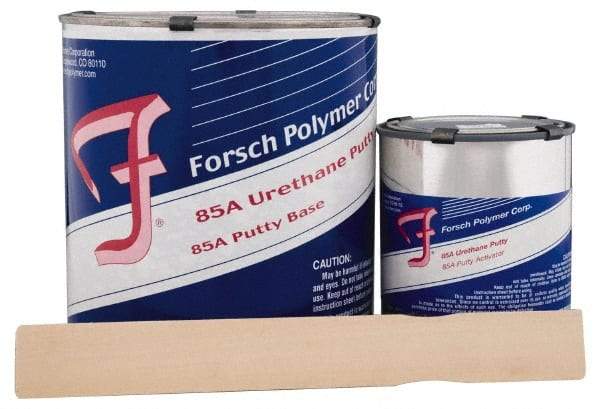 Forsch Polymer Corp - 4 Lb Kit Gray Urethane Putty - 20 min Tack Free Dry Time, 48 hr Full Cure Time, Series URS 5685 - Apex Tool & Supply