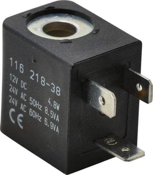 ARO/Ingersoll-Rand - 12 DC Volt, Din Connection Coil Lead Length, Class F, Solenoid Coil - 4.8 Watt, NEMA 4 Enclosure, Use with ARO Solenoid Valve - Apex Tool & Supply