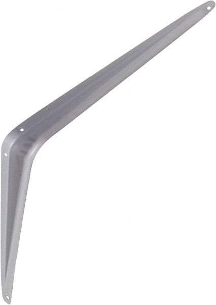 National Mfg. - 100 Lb Capacity, Gray Shelf Brackets - 12" Long x 14" High x 1.9" Wide - Apex Tool & Supply