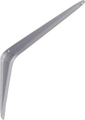 National Mfg. - 100 Lb Capacity, Gray Shelf Brackets - 12" Long x 14" High x 1.9" Wide - Apex Tool & Supply