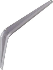 National Mfg. - 100 Lb Capacity, Gray Shelf Brackets - 10" Long x 12" High x 1 3/4" Wide - Apex Tool & Supply