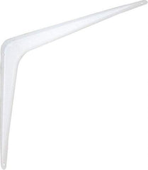 National Mfg. - 100 Lb Capacity, White Shelf Brackets - 12" Long x 14" High x 1.9" Wide - Apex Tool & Supply