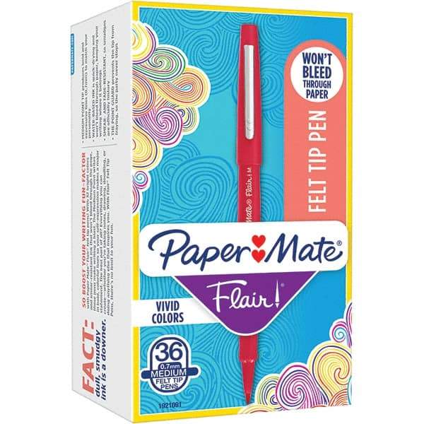 Paper Mate - Pens & Pencils Type: Porous Point Pen Color: Red - Apex Tool & Supply