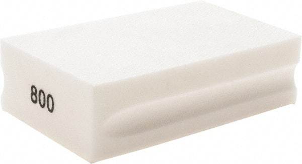 Brite Star - 800 Grit, Diamond Hand Pad - White, 2-1/4" Wide x 3-3/4" Long, Coated - Apex Tool & Supply