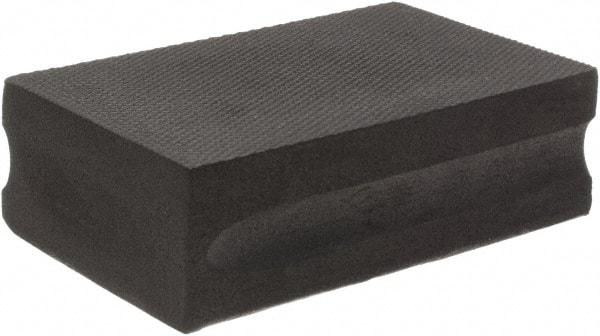 Brite Star - 120 Grit, Diamond Hand Pad - Black, 2-1/4" Wide x 3-3/4" Long, Coated - Apex Tool & Supply