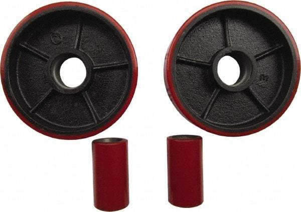 Value Collection - 4,400 Lb Capacity, 6-1/2" Lift Replacement Wheel Kit for Low Profile Pallet Jack - 2" Min Lift Height, 48" Fork Length x 27" Fork Width, 27" Overall Width - Apex Tool & Supply