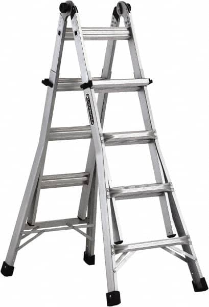 Louisville - 20 Steps, 22' High, Type IA Rating, Aluminum Multi-Use Ladder - Apex Tool & Supply