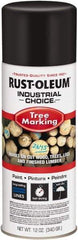Rust-Oleum - 12 fl oz Black Marking Paint - 300' Coverage, Modified Alkyd Formula, >500 gL VOC - Apex Tool & Supply