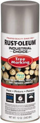Rust-Oleum - 12 fl oz Silver Marking Paint - 300' Coverage, Modified Alkyd Formula, >500 gL VOC - Apex Tool & Supply