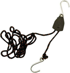 Erickson Manufacturing - Nylon Tite Rope Pulley - 1/8" Wide x 72" Long, Black, For Use with General Use - Apex Tool & Supply