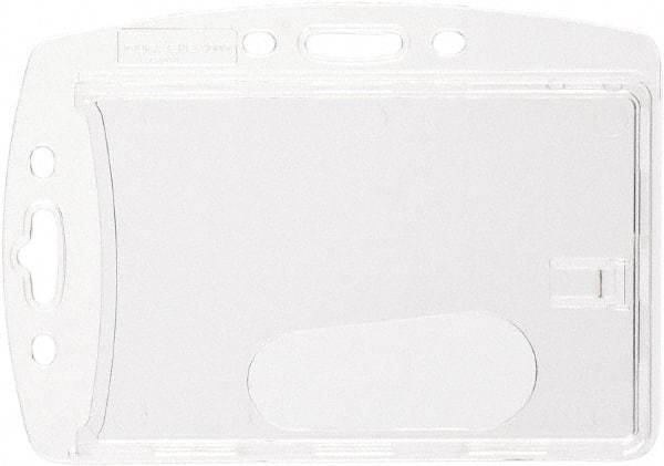 DURABLE - Various Attachment Types Badge Holder - Clear - Apex Tool & Supply