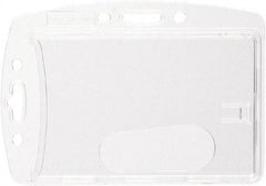 DURABLE - Various Attachment Types Badge Holder - Clear - Apex Tool & Supply