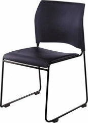 NPS - Vinyl Navy Stacking Chair - Black Frame, 20" Wide x 19-1/4" Deep x 30" High - Apex Tool & Supply