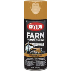 Krylon - Yellow (Caterpillar Old), 12 oz Net Fill, Gloss, Farm & Equipment Spray Paint - 12 oz Container, Use on Equipment - Apex Tool & Supply