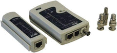 Tripp-Lite - Network Cable Continuity Tester - RJ45 Connector, Black, Use with Cables - Apex Tool & Supply