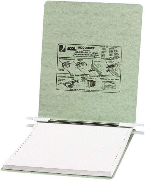ACCO - 6", Letter Size, Light Green, Hanging Data Binders - Apex Tool & Supply