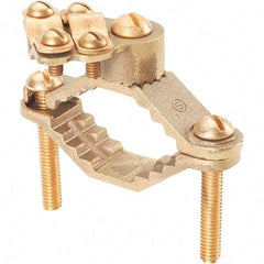 Panduit - Grounding Clamp - Bronze, 1.65" OAL - Apex Tool & Supply