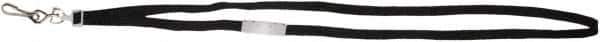 ADVANTUS - Lanyards Material: Nylon Color: Black - Apex Tool & Supply