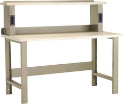 Rousseau Metal - 60 Wide x 30" Deep x 34" High, Dissipative Workbench - Fixed Legs - Apex Tool & Supply