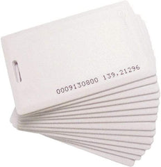Acroprint Time Recorder - 4" Wide x 0.1458" Long, White Proximity Badge - For TimeQplus Proximity System, FaceVerify & ATR 360 Biometric Clock - Apex Tool & Supply